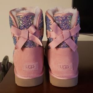 UGG Mimi Bailey Bow II Metallic Shimmer boots